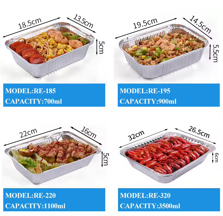 57.4 Fl Oz Aluminum Casserole Pan Disposable Casserole Containers