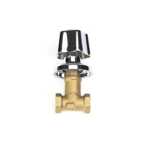 Quality DN20-NPT Threaded plumbing Brass Stop Valve abrasion resistance Customized wholesale