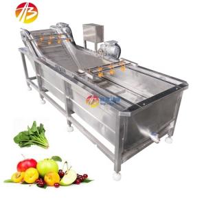 Quality 1000kg/h Capacity Bubble Washing Machine for Industrial Cleaning of Fruit Surface wholesale