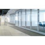 Single Aluminum Frame Glass Partition Wall For Office Meeting Room