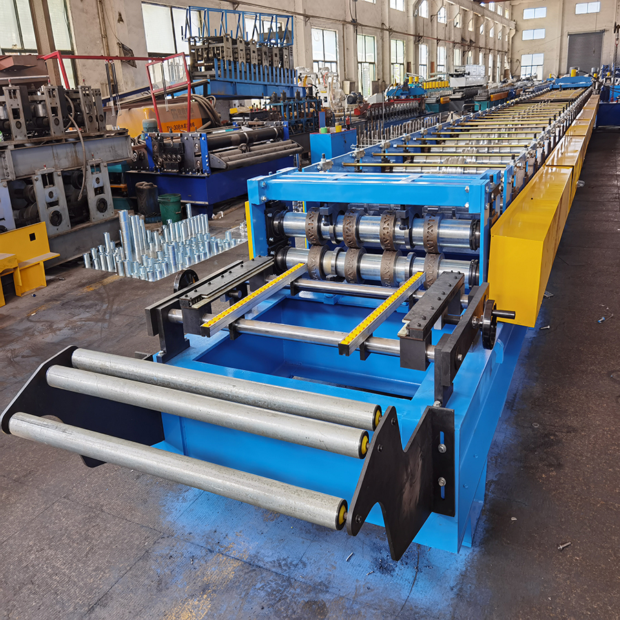 3Ph Floor Metal Deck Forming Machine Glazed Roll