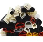 Red E-Shape Silicone Strip with Excellent Wear Resistance and Waterproofing