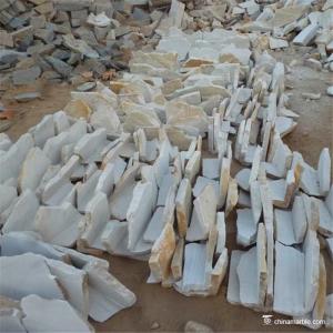 Quality White Random Loose Stacked Stone For Interior / Exterior Wall Decoration wholesale