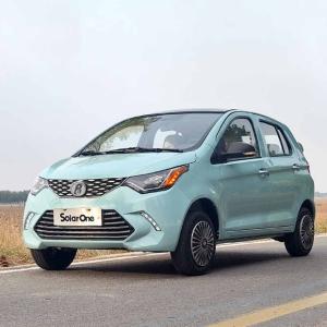 Quality High Speed RHD LHD Electric Solar Car Solar 1 Assembly Plant 4 Seats 5 Doors wholesale