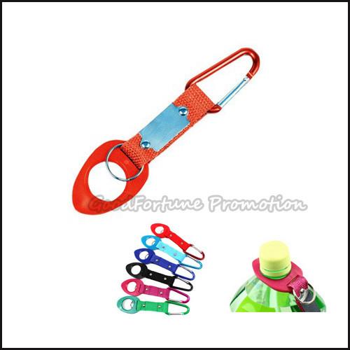 Eco customed promotional printed logo carabiners mug keychain keyrings with
