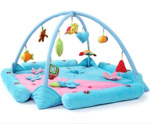 Quality Personalised Happy Garden Blue Baby Play Gyms Soft Foam Floor wholesale