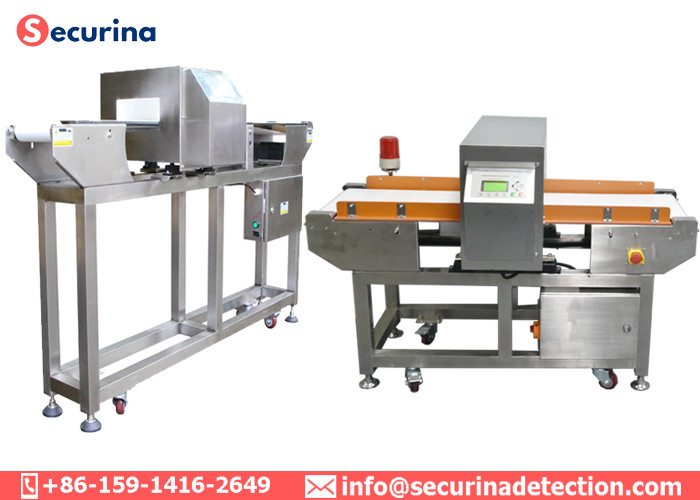 PU Belt Food Grade Metal Detectors 25kgs Load Capacity 700mm Belt Height From Earth