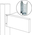 Galvanized 2x4 Brackets The Ultimate Repair Kit for Wood Rail and Post