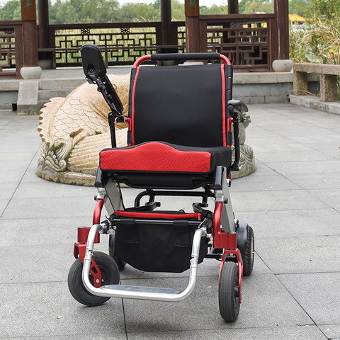 Lightweight Folding Electric Wheelchair 6km/H 100KG Load