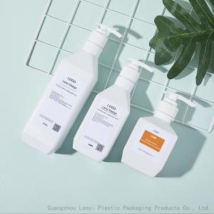 Quality 350ml Plastic Shampoo Pump Bottles For Lotion Body Cream wholesale
