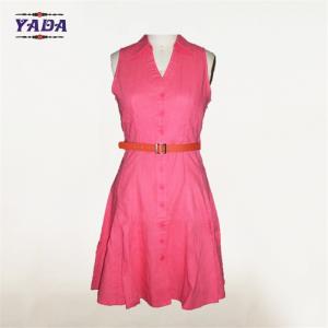 Quality Red sexy mature shirt neck office party women elegant casual long night dress names for ladies wholesale