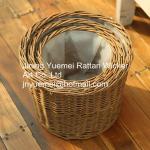 China manufacturer wicker garden baskets willow plant baskets round shape