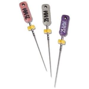 Quality CE FDA Stainless Steel Dental Endo Files Sliver Color 21/ 25mm Length wholesale