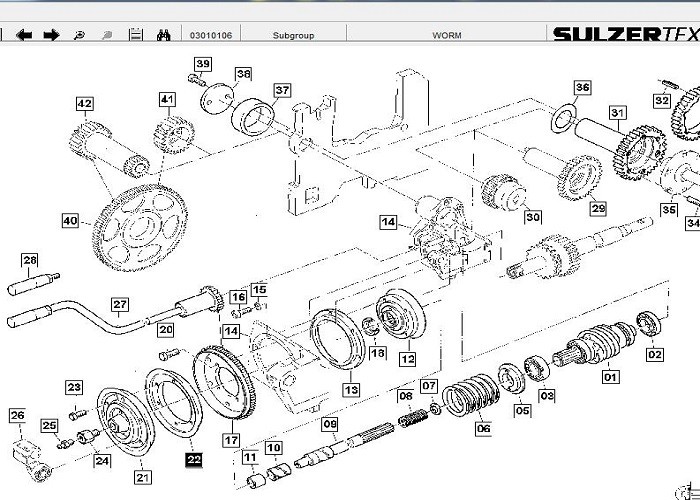 Ratchet Wheel Weaving Loom Spare Parts Sulzer Spare Parts Take Up Unit
