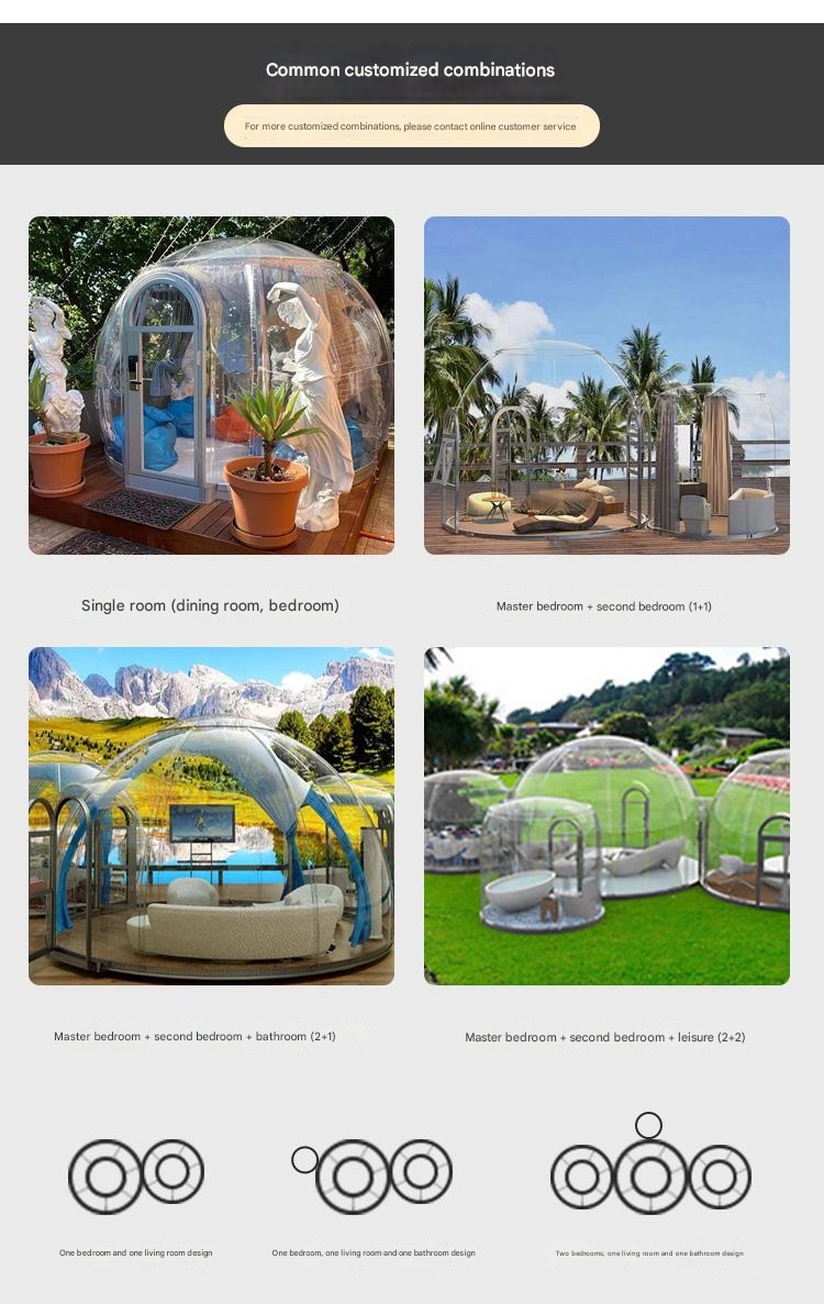 Tent Outdoor Camping House Hotel Homestay Outdoor Star Room Home Garden Sun Room