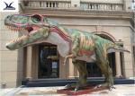 Playground Automatic Dinosaur Garden Ornaments With Mouth Open / Close