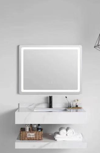 Rectangle Vanity YALIG Custom Luxury Quartz Counter Top Set for Modern Bathroom Design