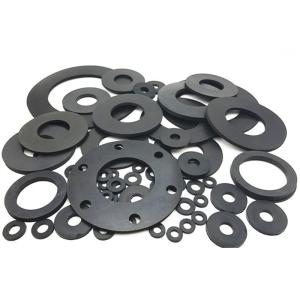 Quality NBR Silicone EPDM FKM HNBR CR Rubber Automotive Part Round Washer Flange Grommet Ring wholesale