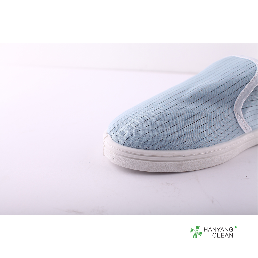 Electronic Factory ESD Cleanroom Shoes , Stripe Canvas Esd Rated Shoes