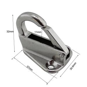Quality 43mm Stainless Steel 316 Solid Fending Hook Marine Boat Hardware wholesale
