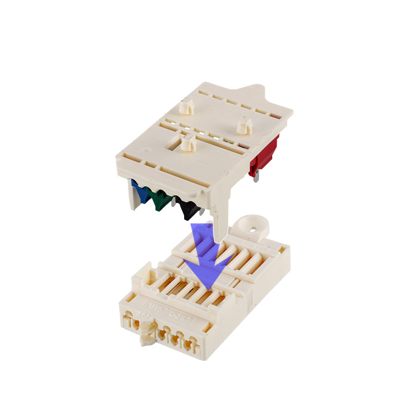 Plastic Clip Type White Led Light Connectors 20mm Width LBK-07 400V