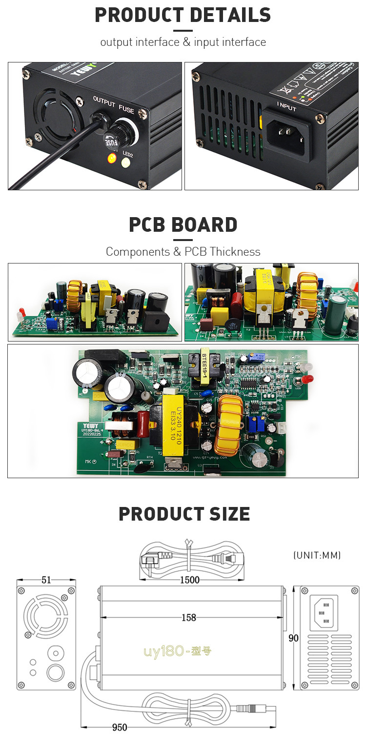 24V 8A Forklift Battery Charger Drone PWM Technology Efficient