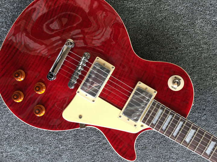 Wholesale lp Custom Shop red color Electric Guitar rosewood Fretboard China Guitar Factory Free Shipping