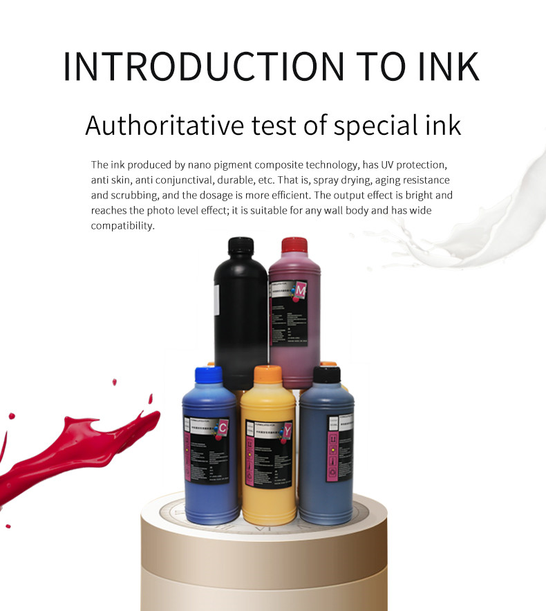 2880dpi High Accuracy Wall Printer Robot Glass Mural Printing