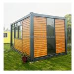 20ft Container Office with Toilet Prefab House Wooden Container Houses
