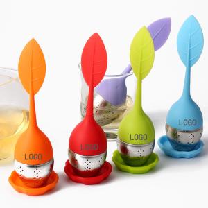 Quality SS Leaf Silicone Tea Infuser Silicone Household Products Heat Resistance wholesale