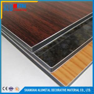 Quality 2 / 3 / 4 / 5 / 6mm Fireproof Wooden Aluminum Composite Panel Sheet FEVE wholesale