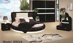 Quality full size korean style antique wedding multifunction foldable bed round bedroom furniture sets sales for cheap wholesale
