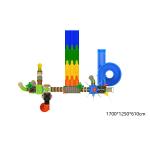 Swimming Pool Game Fiberglass Large Kids Slide Anti Ultraviolet