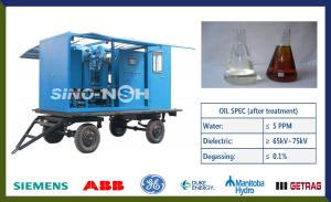 Quality High Vacuum Transformer Oil Purifier Roadworthy 6000LPH With Enclosure wholesale