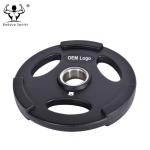 Gym Crossfit Professional 3 Grips Fitness Weight Plates PU Material