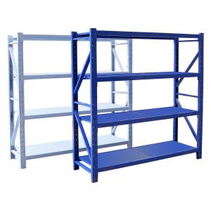 Quality Medium Duty height 4m 4 Tier Metal Storage Rack Commercial Warehouse Shelving wholesale
