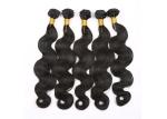 10A Natural Human Hair Extensions , Double / Triple Weft Virgin Indian Remy Hair