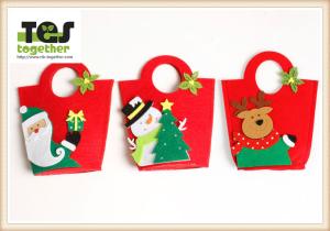 Quality Christmas apple handbag/ Felt bag /Nonwovens/Festival /gift/child wholesale