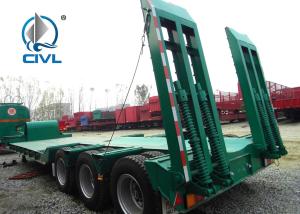 Quality Low Floors Transport Heavy Vehicles Low Bed Semi Trailer wholesale