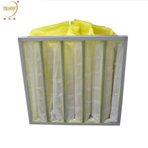 Quality Industrial Media Pocket Air Filter for AHU Bag Filter wholesale