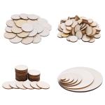Blank Painting 10cm Unfinished Wood Crafts Pine Wood Discs