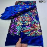 Supoo Good quality African Velvet Embroidery Fabric with Sequins For wedding