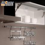 Counter Top Furniture Wooden Kitchen Cabinet with PVC Finish and Toe Kick
