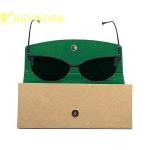 Ultra Light Triangle Cardboard Optical Glasses Case Double Sided Buckle Carton