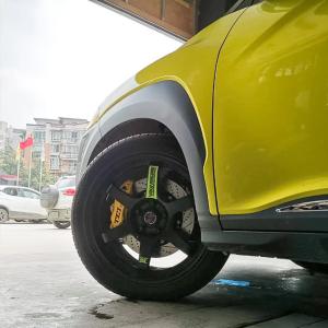 Quality 4 Piston Racing Caliper Hyudnai big Brake Kit 330*28 MM High Carbon Disc Racing And Brake Pads For Encino 18 Inch Rim wholesale