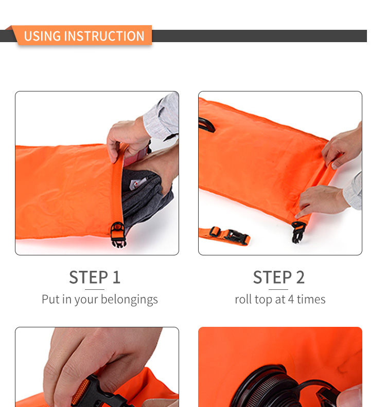 0.55mm PVC Tarpaulin Waterproof Bag Floating Swim Safety Equipment