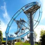 Fiberglass Aqualoop Body Water Slide for Amusement Park