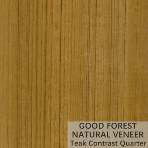 Quality Teak Natural Wood Veneer Natural Crown Cut Veneer FSC Certification wholesale