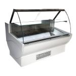 220L Display Volume Delicatessen Display Fridges With Front Lift Up Curved Glass