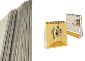 Quality Thickness laminated 3.4mm 2150gsm grey cardboard for desk calendar wholesale